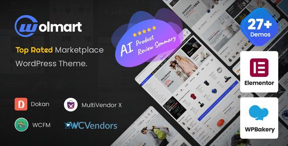 Wolmart 1.9.4 - Multi-Vendor WooCommerce Marketplace Theme